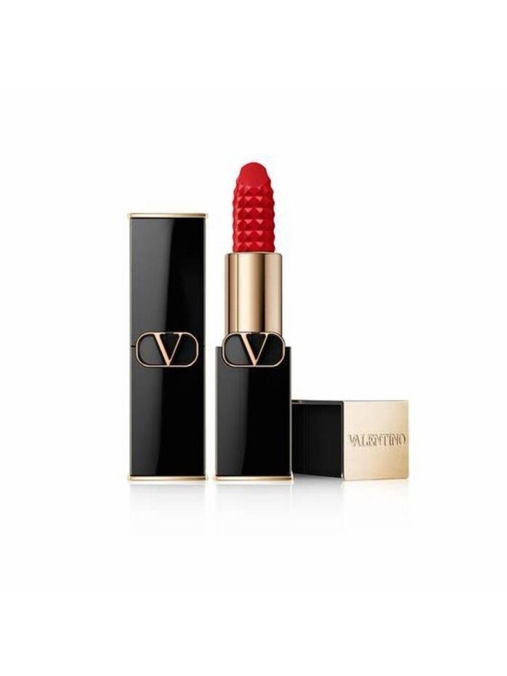 LIMITED EDITION ROSSO VALENTINO REFILLABLE STUDDED LIPSTICK: 22A